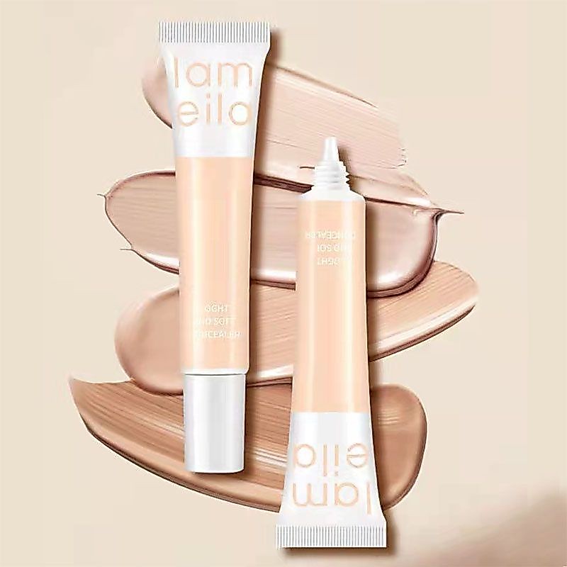 CONCEALER CREAM KRIM STICK LIQUID CONCEALER FULL COVER LIGHT AND SOFT - LAMEILA