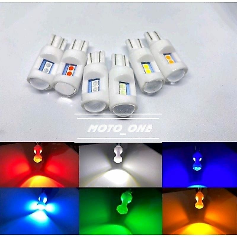 BOLAM LAMPU T10 SEIN SENJA AC DC 12VOLT MODEL KERAMIK DIAM NYALA DASYAT TERANG BOLAM T10 PROJEKTOR C