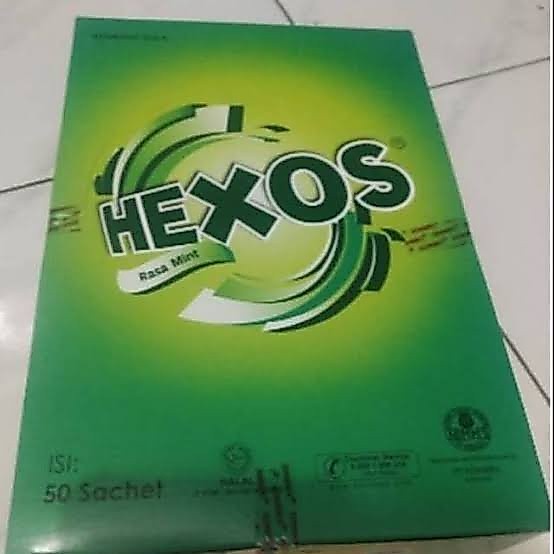 1 Box / Pak / Dus Hexos Permen isi 50 sachet