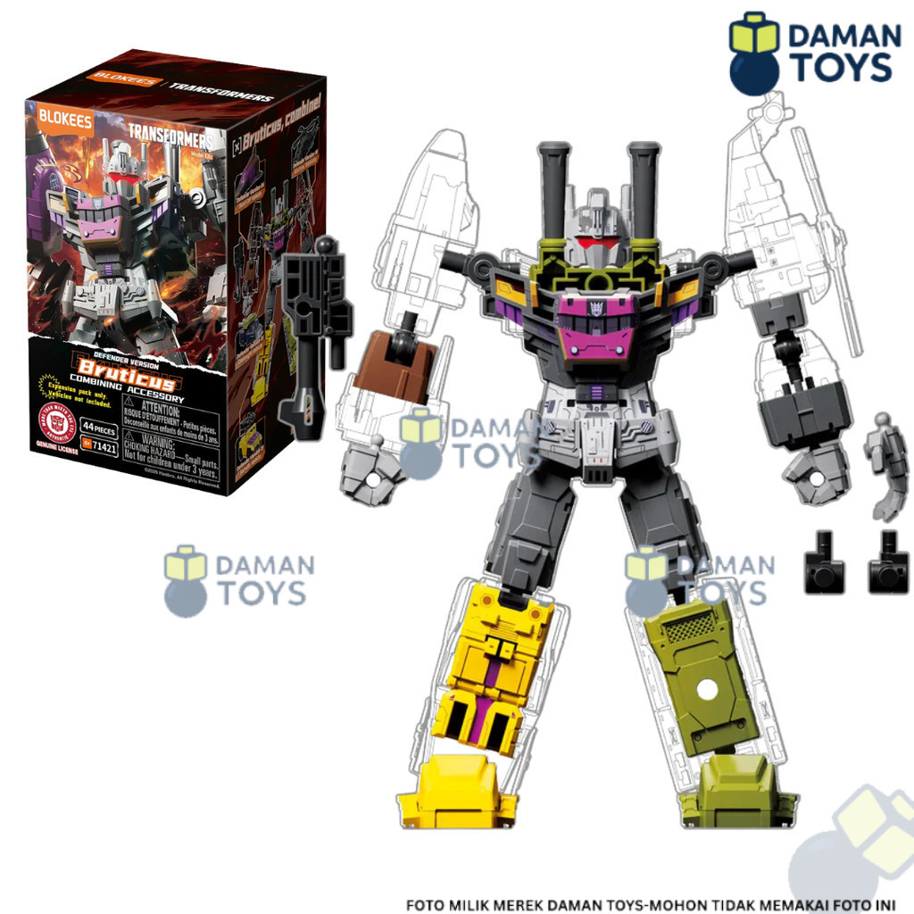 Blokees Transformers (hanya part)Defender Version Bruticus Kits Combining Accessory