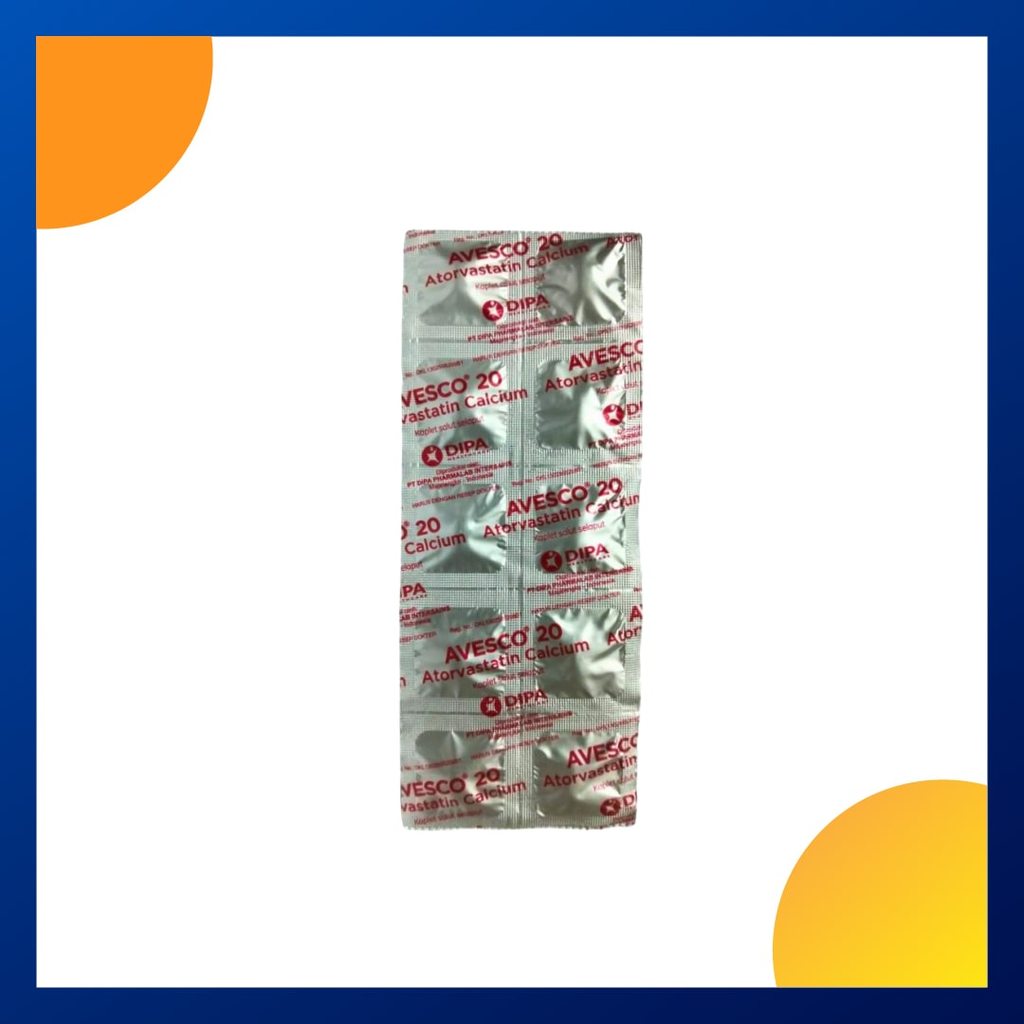 AVESCO 20 20 MG 1 STRIP @ 10 KAPLET SALUT SELAPUT