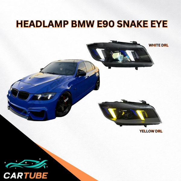 Headlamp Lampu depan BMW E90 SNAKE EYE
