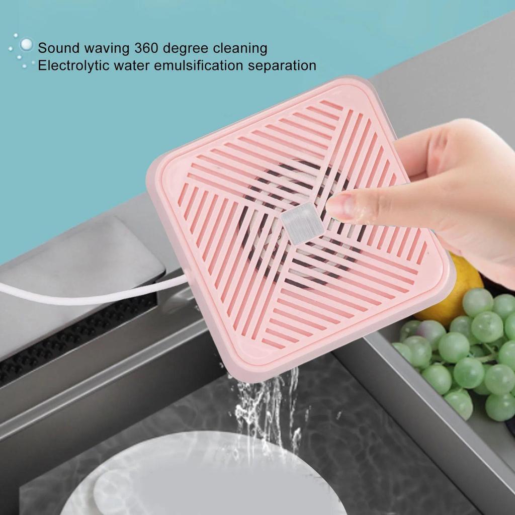 Mini Dishwasher Sound Vibration Electrolytic Water Purification IP67 Waterproof Portable USB Dishwas