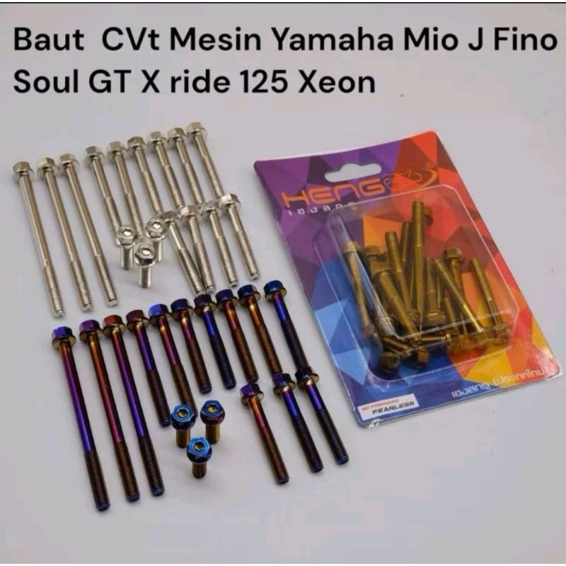 Baut Probolt Blok CVT Mesin 2 Kunci Mio J GT Soul Fino Harga Full Set CVT Mesin