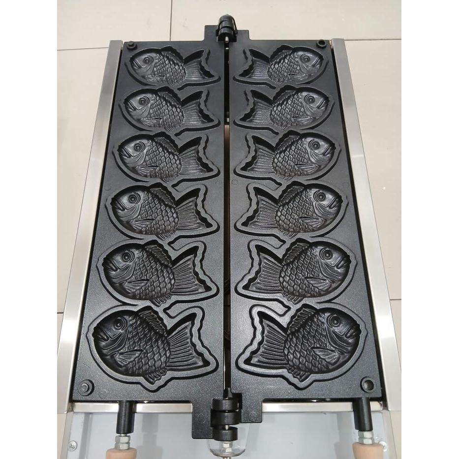 HOT PRODUK Mesin Cetak Waffle Ikan Besar / Electric Fish Cake Waffle Baker WILLMAN - Ikan Besar Terl