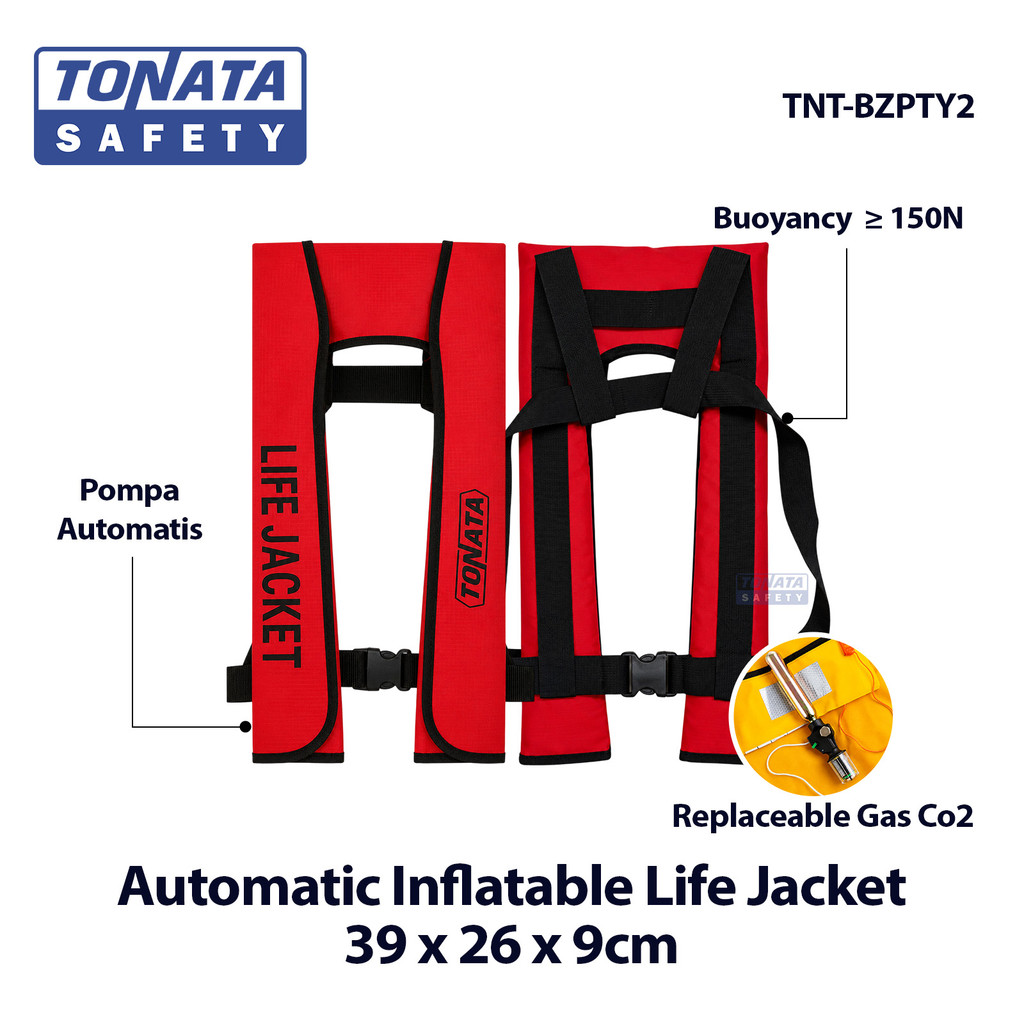 Automatic Inflatable Life Jacket / Jaket Pelampung Tiup Otomatis / Jaket Snorkling