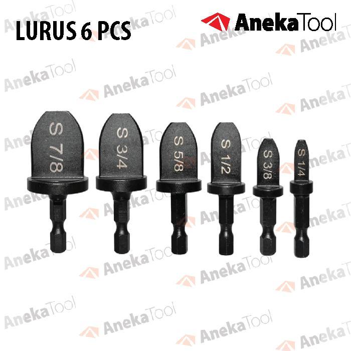 Alat Perbesar Pipa Tube Expander Pipe Expander Kuningan Tembaga 6 Pcs - Lurus 6 Pcs