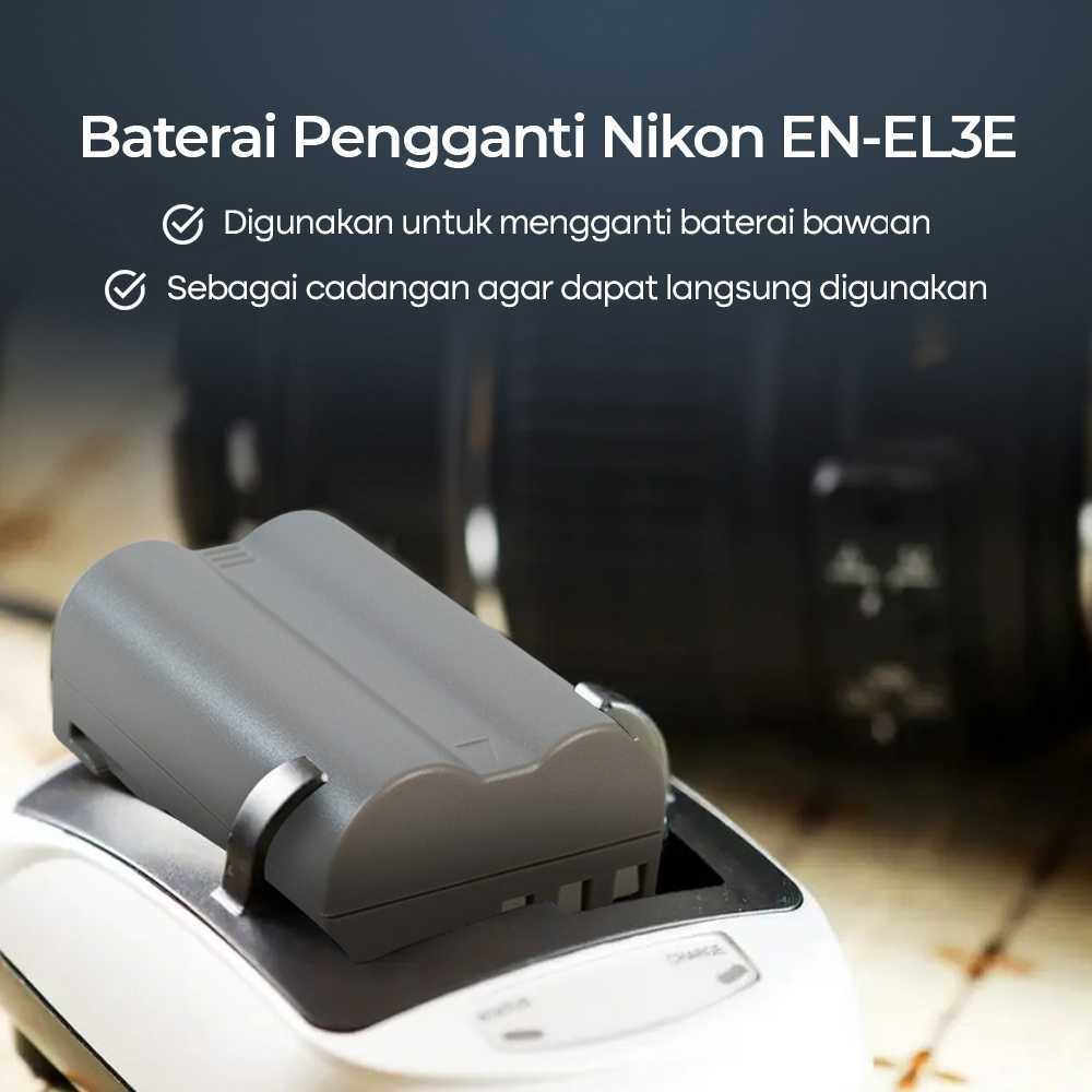 tashop4-TERBARU!!! Baterai Kamera Nikon D100 D200 D300 D300S D50 D70 D70s D80 D90 D700 - EN-EL3E (Re