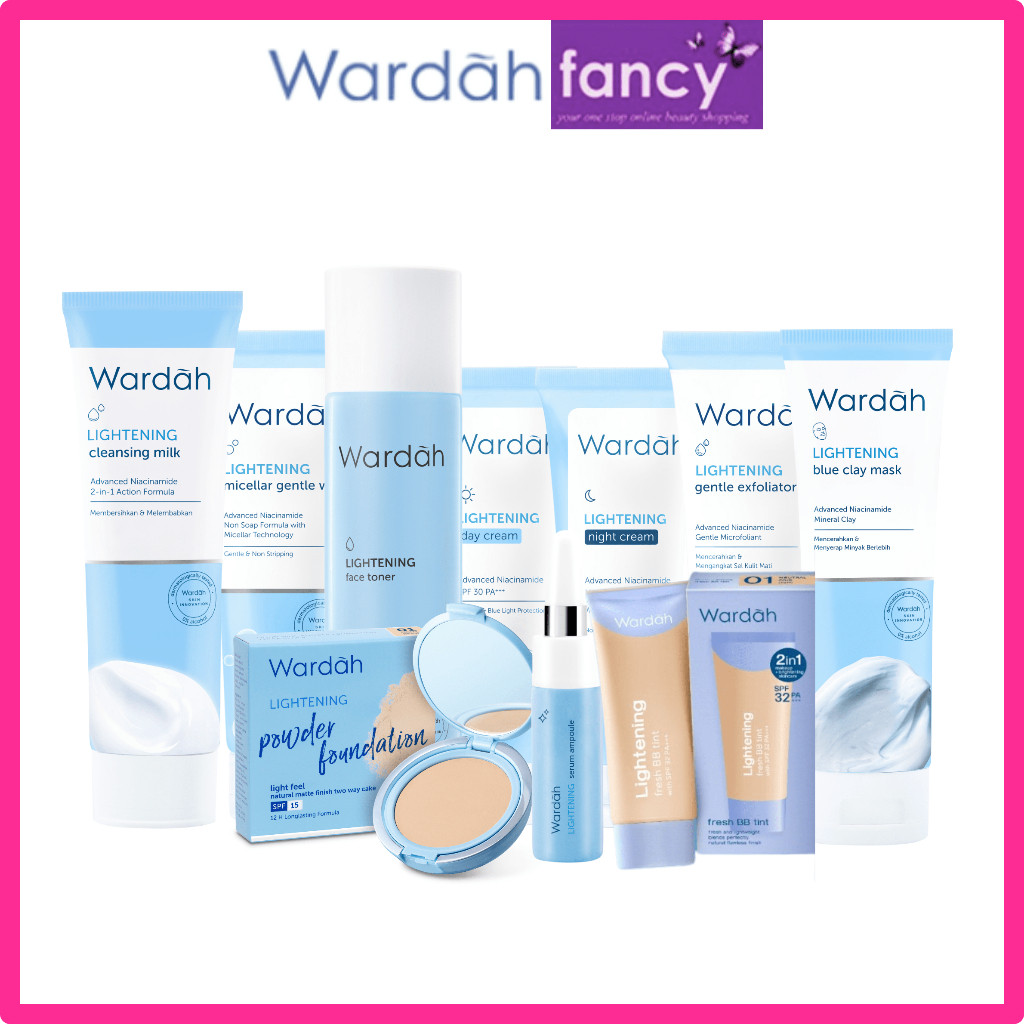 Wardah Lightening Series Paket Complete Picks Set 10 Pcs