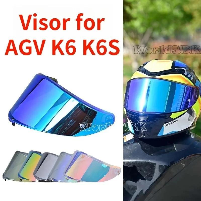 Helmet Visor For AGV Motorcycle Helmets Night Vision Visor Lens Case For AGV K6 Helmet Lens Windshie