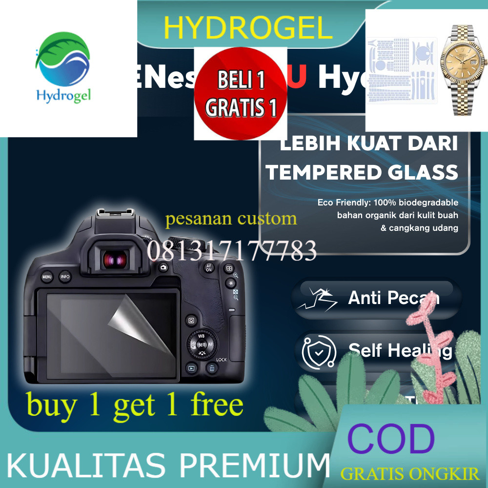 ANTIGORES HYDROGEL UniGet Hydrogel Bio Genesis Screen Protector Pelindung Layar Kamera DSLR Mirrorle