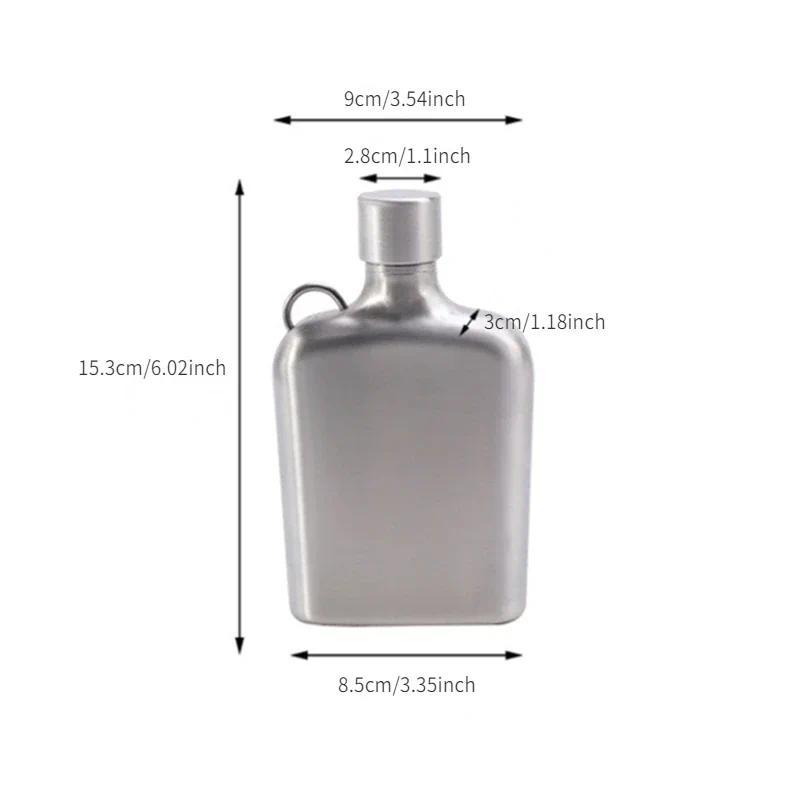 9oz Stainless Steel Hip Flask Liquor Wine Bottle Portable Outdoor Camping Vodka Flagon Whiskey coffe