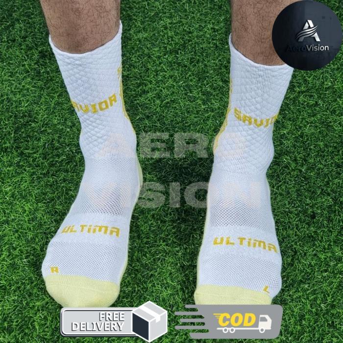 Kaos Kaki Anti Slip Pendek Savior Ultima Original Warna Putih - -, -