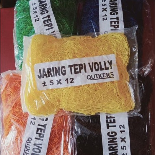 Jaring tepi samping lapang voli volley, jaring penghalang lapangan bola, jaring lapangan bola volly