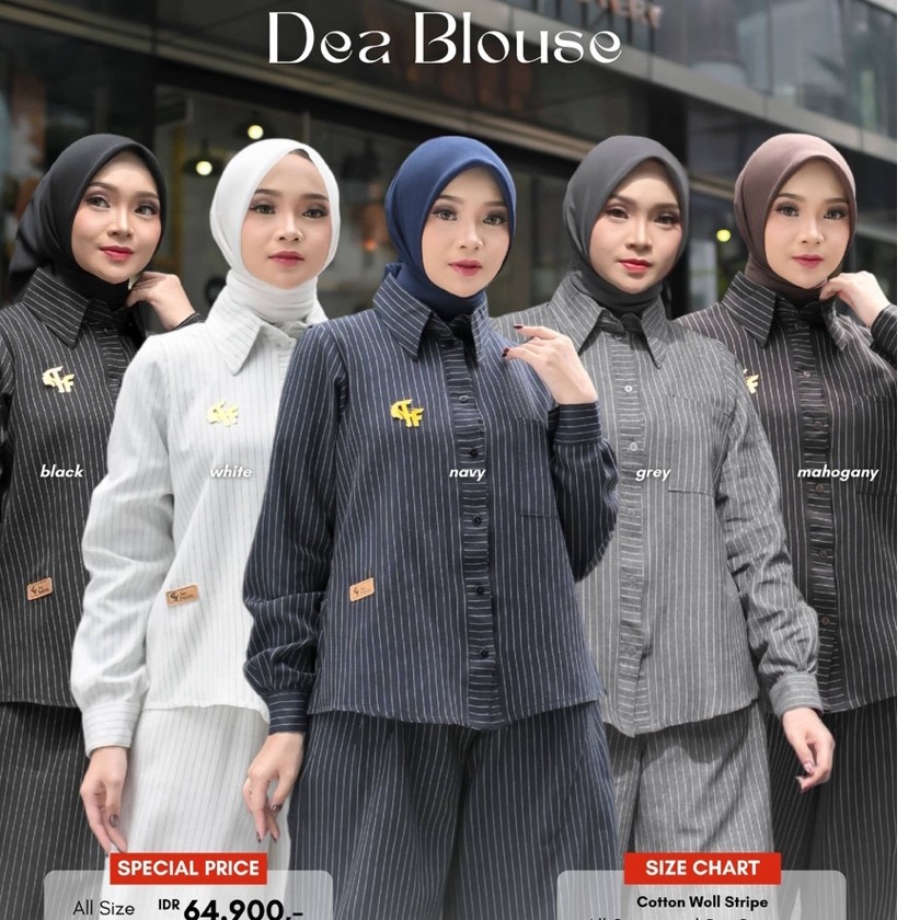 Fee Fashion - Kemeja Wanita / Blouse / Dea Blouse Fee Fashion