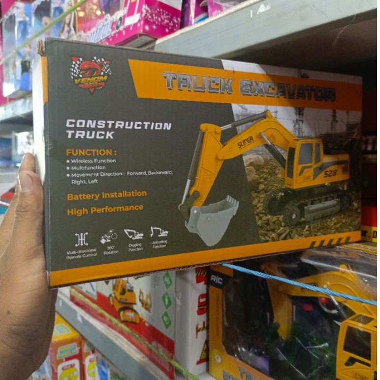 mainan Excavator remot control EXCAVATOR REMOT CONTROL BATRAI CAS remot control