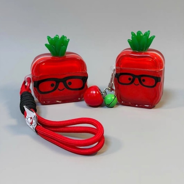 Glasses tomato suitable for AirPods Pro3 protective case AirPods S4 headphone cover 3rd generation 2