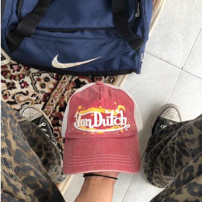 Vintage Von Dutch Towel Trucker Cap