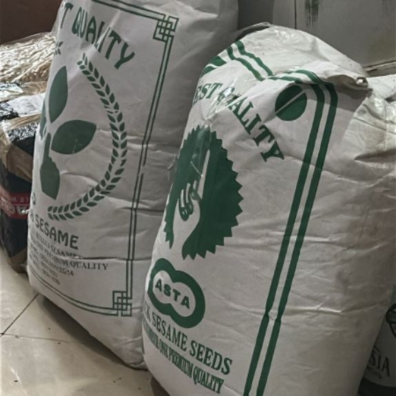 Biji Wijen Putih White Sesame Seed 1 Karung Ball 25 kg Grosir