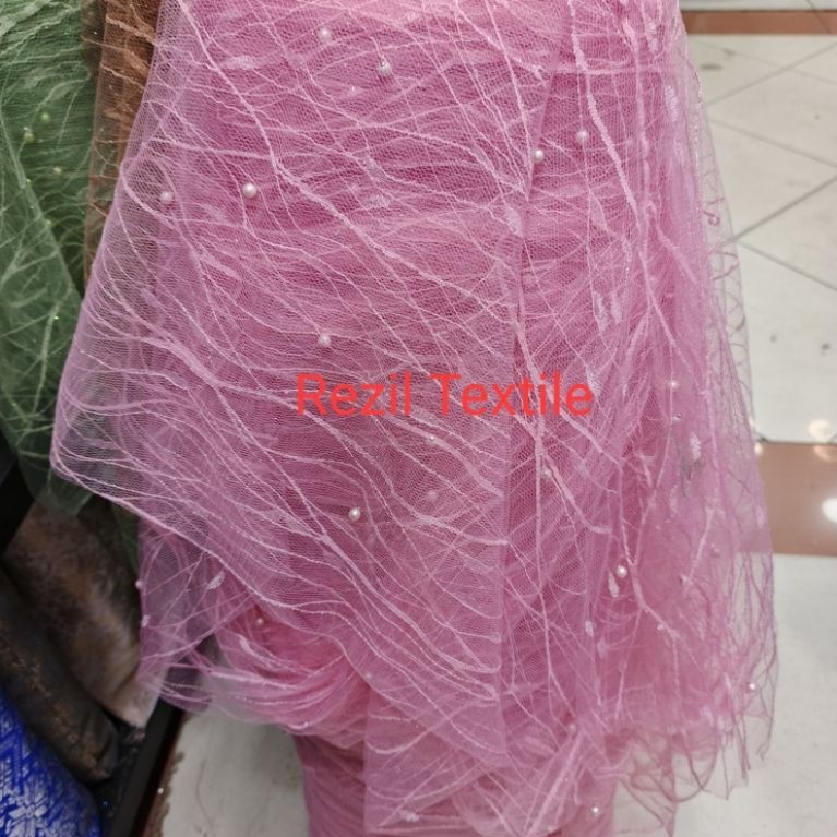 Kain Tile Akar Mutiara Tile Nobita Tile Glitter Bahan Tile Akar Glitter