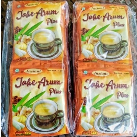 Jahe Instan Gujati Jahe Arum - 20 Sachet, Rasa Nikmat, Menghangatkan Tubuh, Meredakan Mual