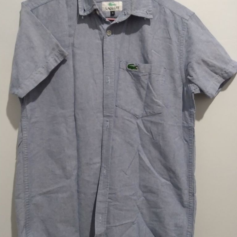 preloved | Lacoste kemeja lengan pendek