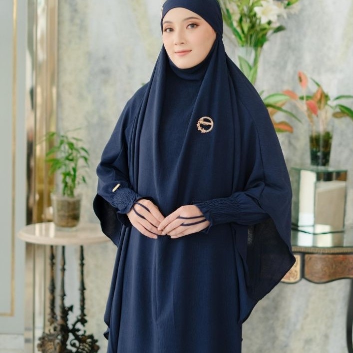 NEW  GAMIS INAYAH BAHAN CRINKLE AIRFLOW SUPER PREMIUM ORI BERMERKS