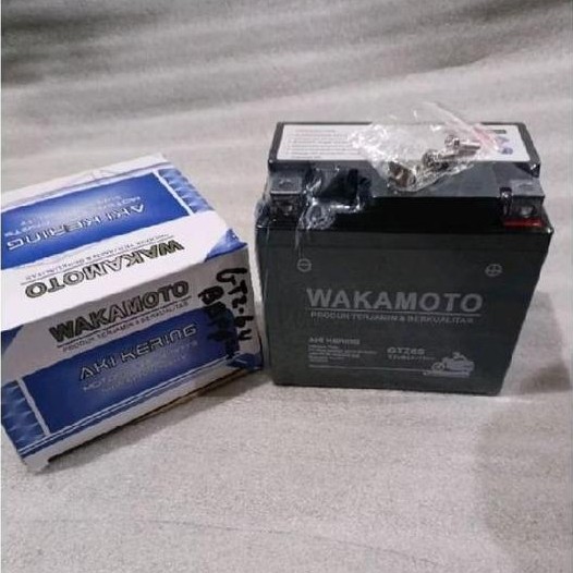 [1 UNIT] AKI GTZ6V MERK WAKAMOTO AKI KERING MOTOR ACCU VARIO 125 MURAH!