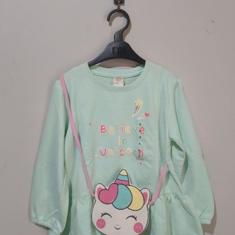 Little M Blouse Unicorn / Little M Tshirt Tas / Little M Baju Tas