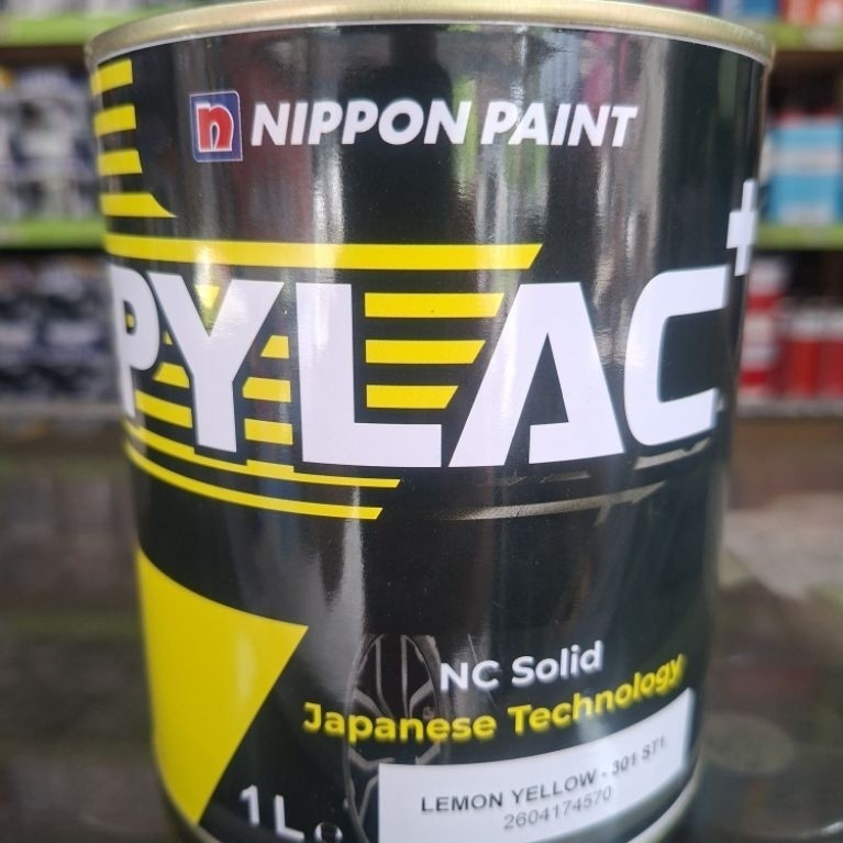 cat NC nippon paint pylac lemon yellow - 301 ST1 cat besi cat kayu cat duco cat motor cat mobil