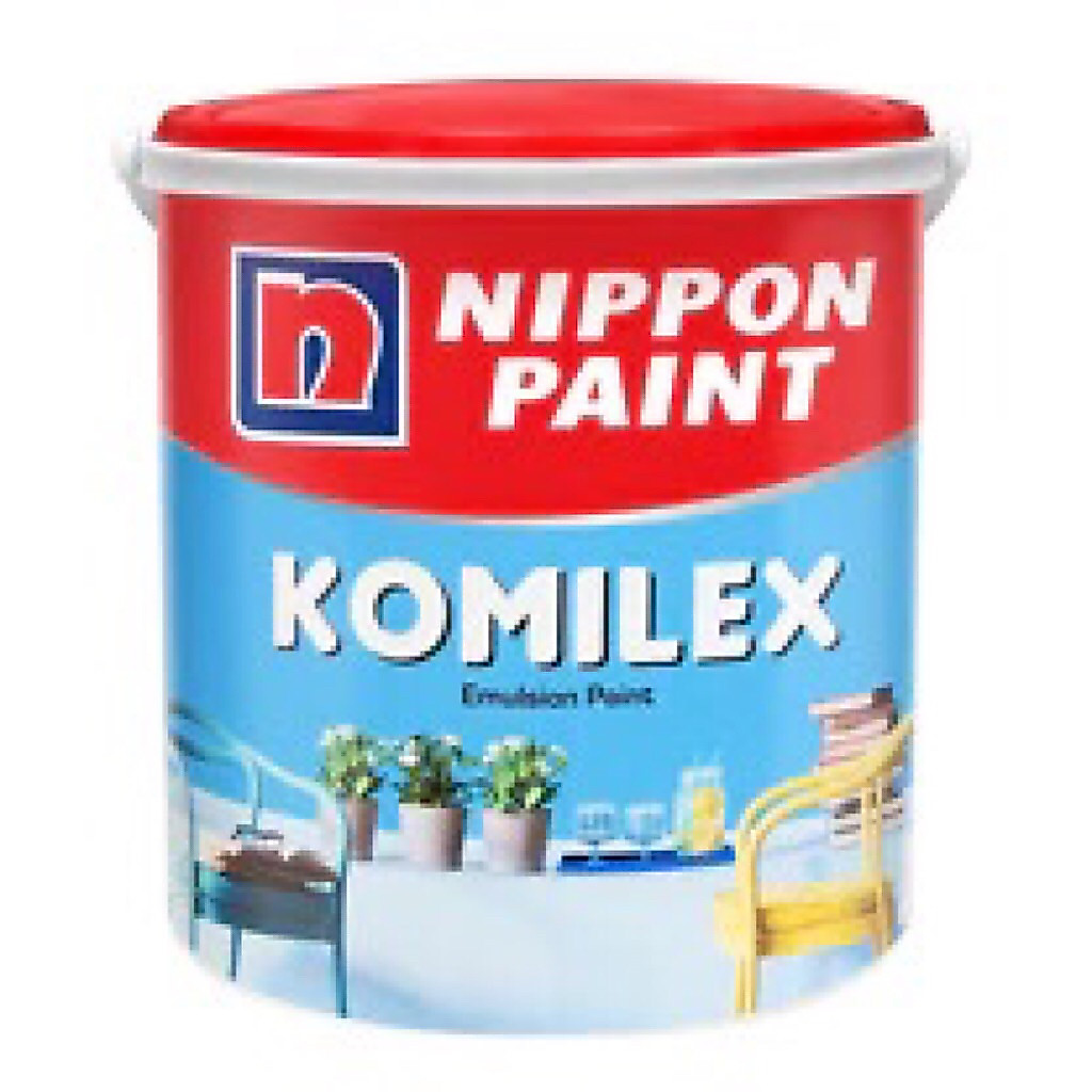 NIPPON KOMILEX, CAT TEMBOK INTERIOR KOMILEX By NIPPON PAINT 4,5 Kg (GALON )