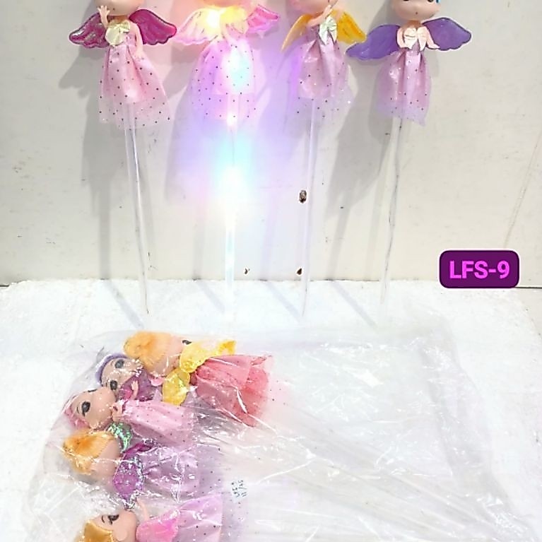 (BONEKA PERI) TONGKAT UJUNG BONEKA PERI TONGKAT LED PERI SAYAP
