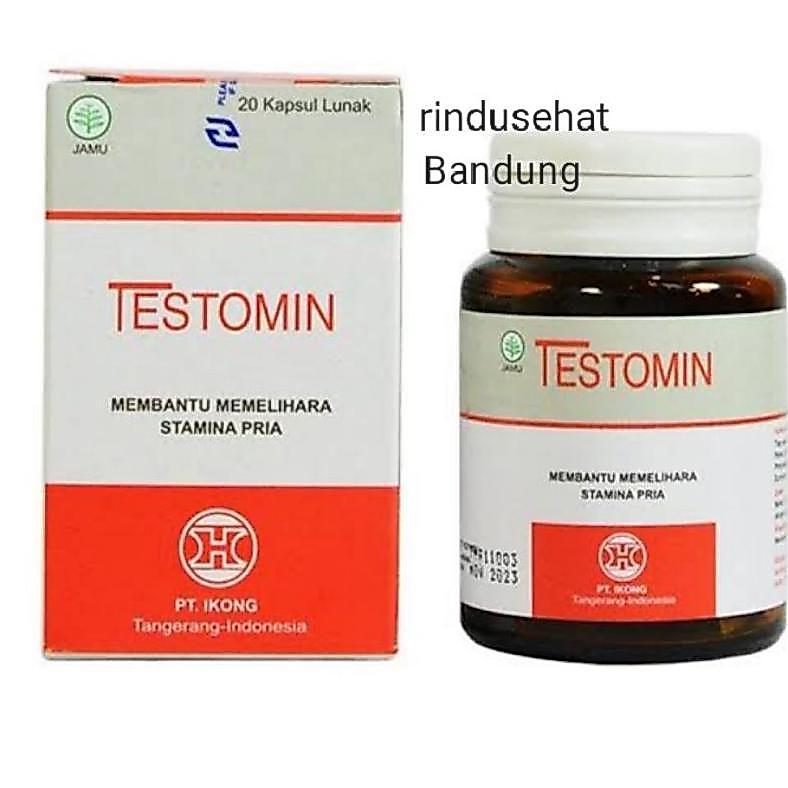 (Terbaru) Testomin H3 20 Kapsul Lunak Stamina Pria Kesuburan Pria Vitalitas (Terlaris)