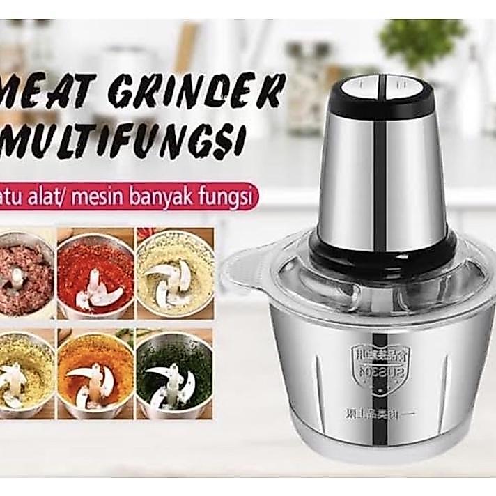 Meat Grinder Blender Daging Mkc-818 Serbaguna Stainless Elektrik