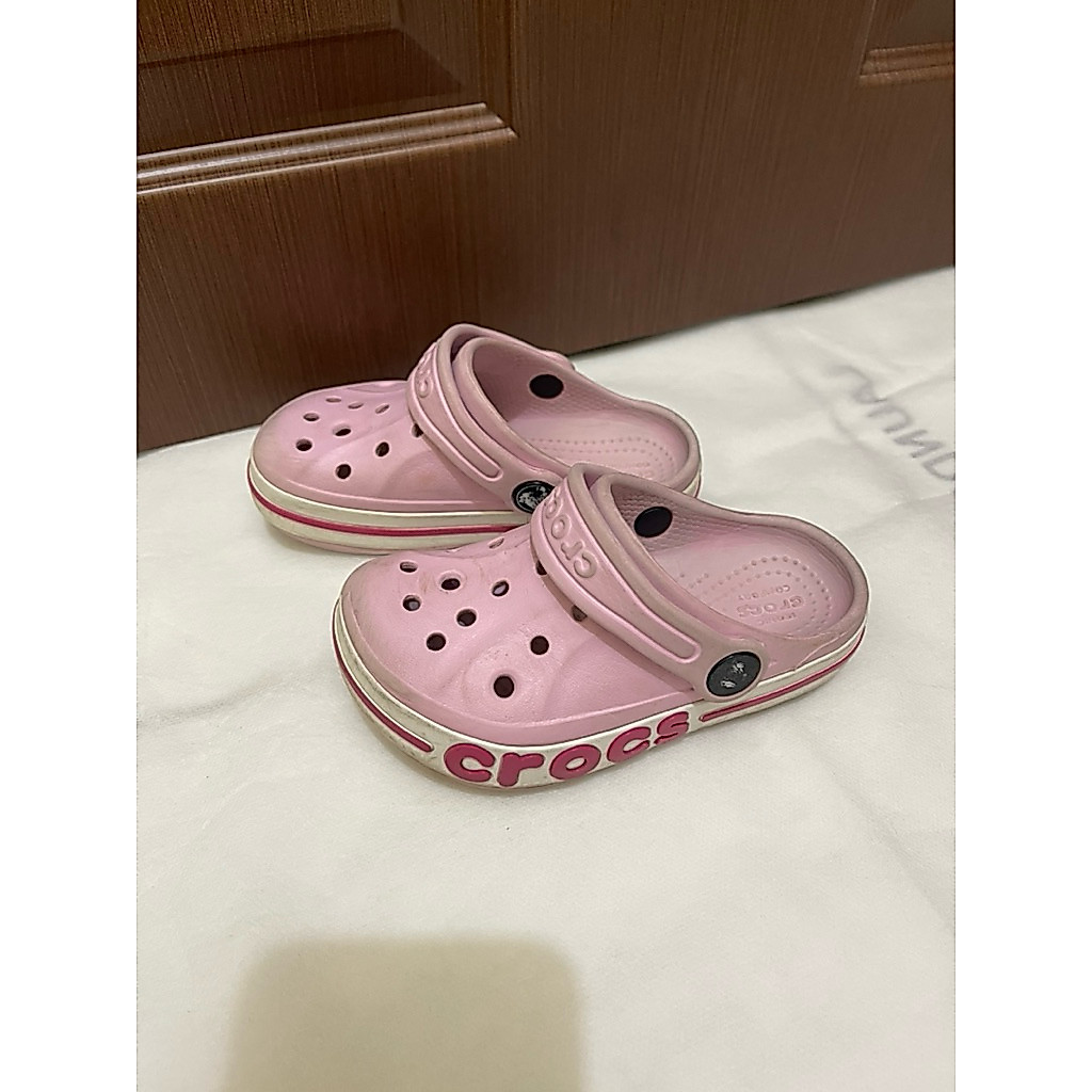 READY Preloved CROCS Kids PINK size 8