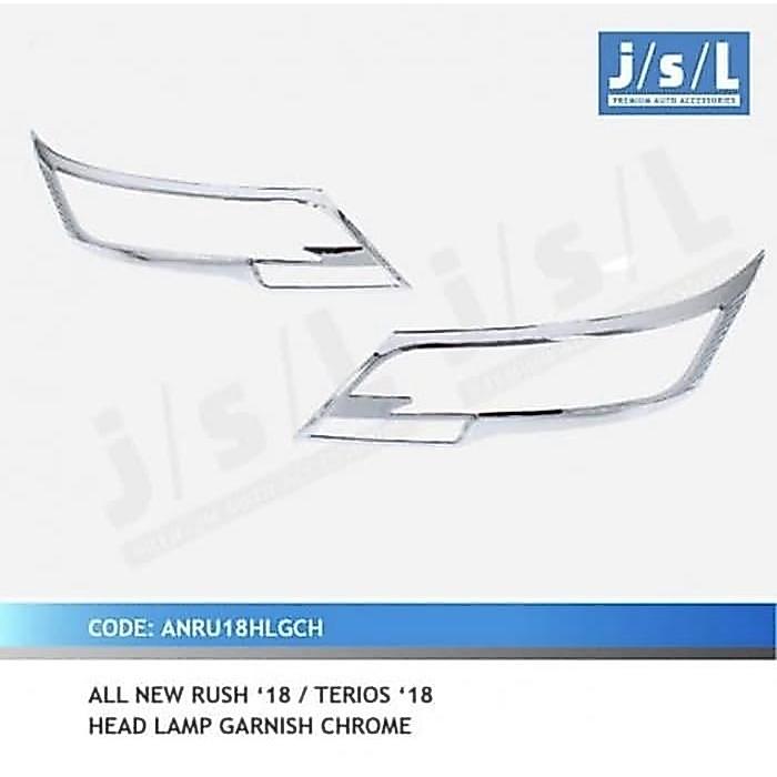 Garnish Lampu Depan All New Rush 2018 2019 2020 Chrome Head Lamp Original Dan Terpercaya