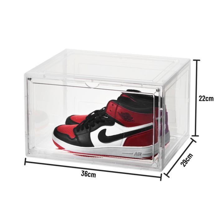 [VISIBLE] Sneakers Box Side Open Transparent Extra Large for AJ High - Transparent