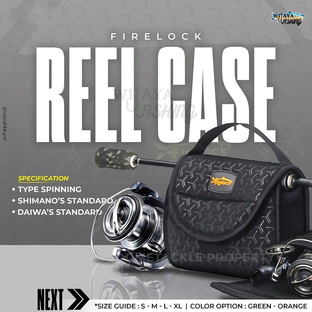 TAS PANCING TEMPAT REEL SPINNING FIRECAST REELCASE REEL POUCH PEMBUNGKUS REEL SPINNING
