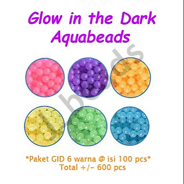 Refill beads Glow in the Dark (GID) / MagicBeads / WaterBeads / DIY
