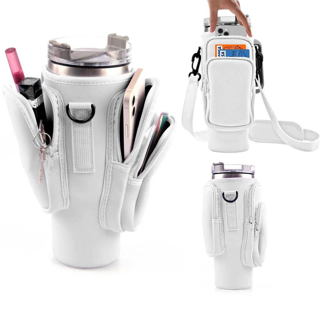 Cup Carry Accessory Bag for  Stanley, Water Bottle Holder Strap, for Stanley Cup 30/40 Oz,  Water Bo