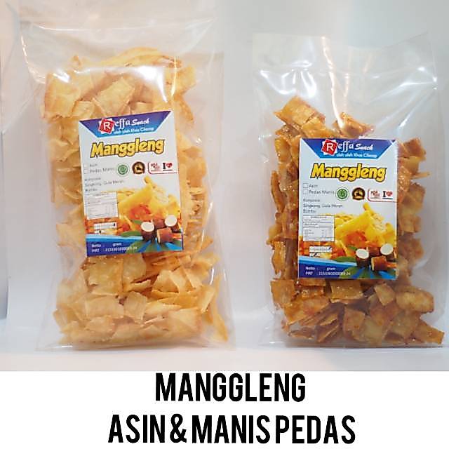 KERIPIK MANGGLENG ASIN/PEDAS MANIS | MANDIRIOKEY