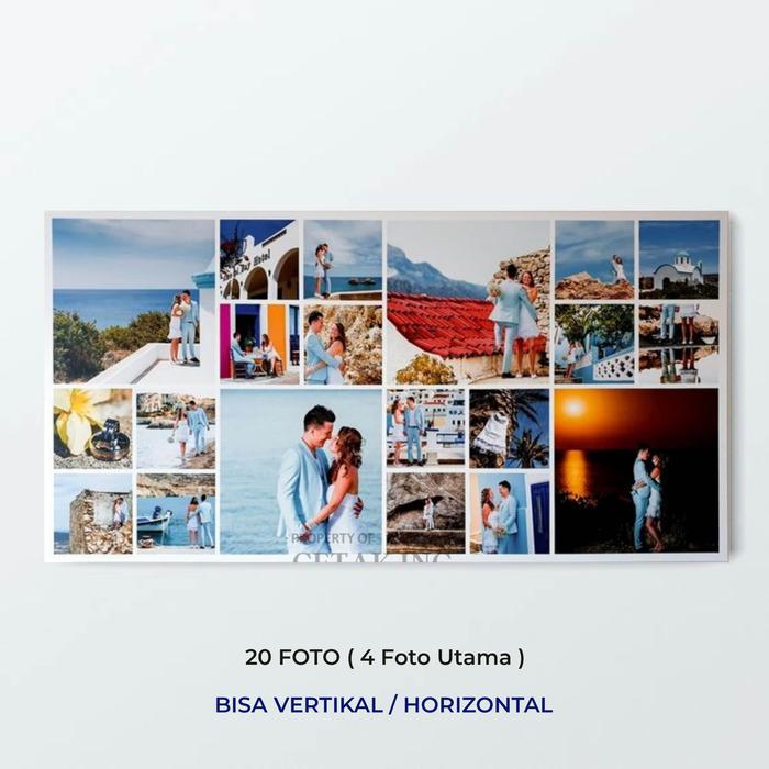 INSTAMIX ULTRAWIDE | Foto dinding kolase + frame 30x60 cm - 20 FOTO, 30X60CM