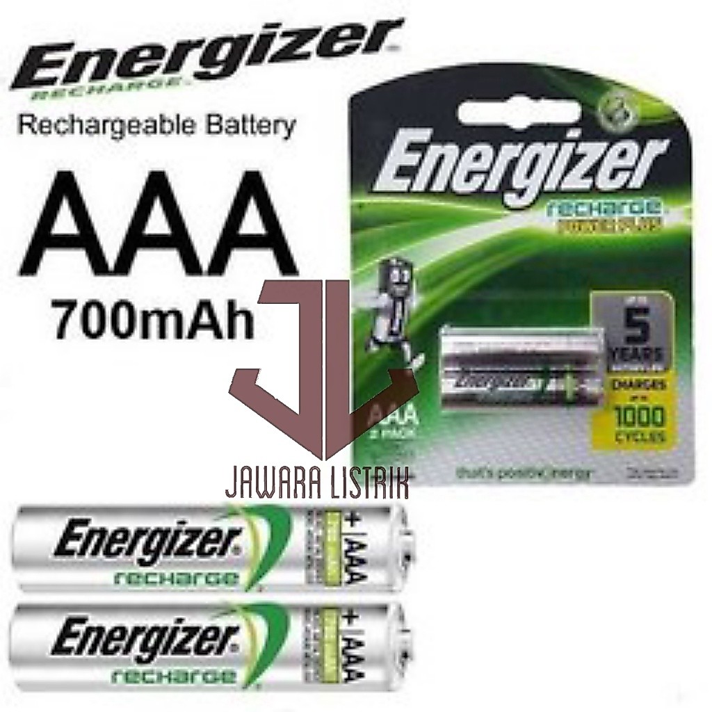 baterai energizer aaa recharge / a3 recharge