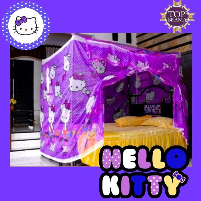 Promo Kelambu Tidur Gantung Tenda Klambu Anti Nyamuk Kotak Lipat Ukuran Jumbo Murah Motif Karakter K
