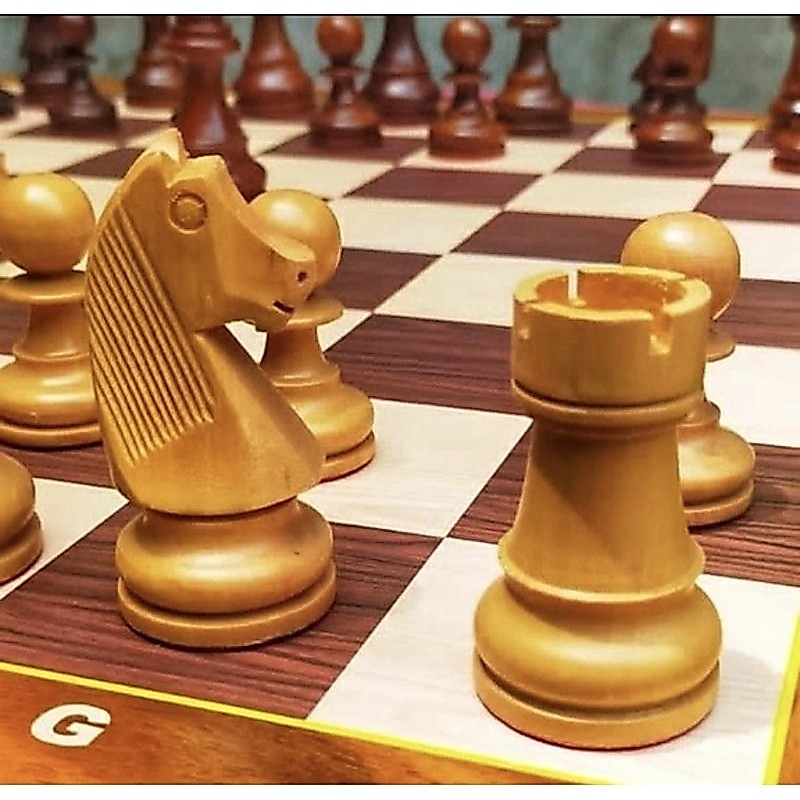 bidak / biji catur standard PERCASI FIDE internasional kayu