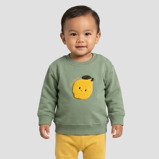 Little M Chenille Lemon Sweater Anak Bayi 123718086