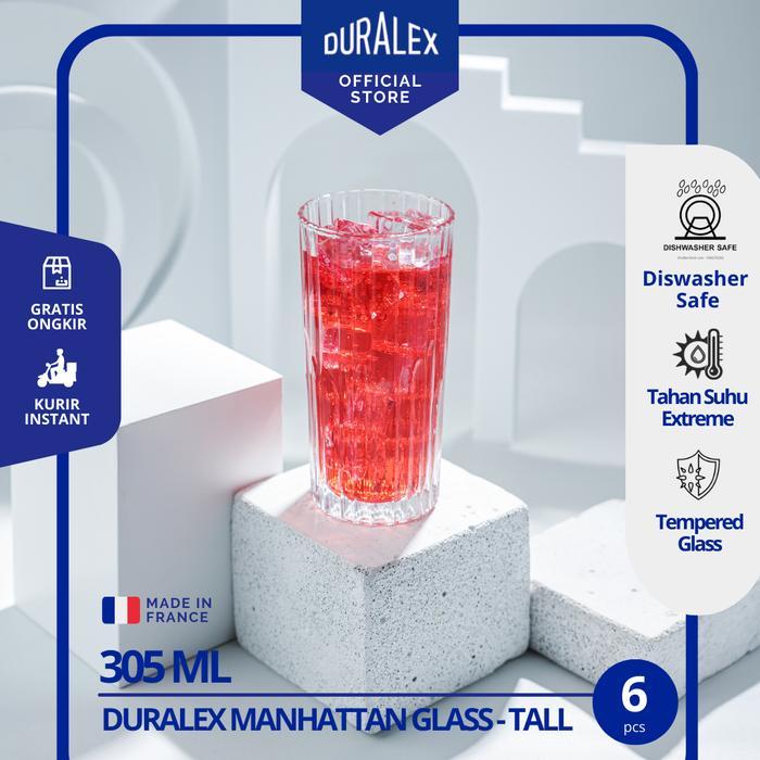 Duralex Manhattan Gelas Jus uk 305ml ( tempered glass ) - Set of 6