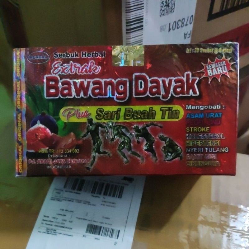 JUANHERBS Serbuk Bawang Dayak plus sari buah Tin Original Kemasan baru
