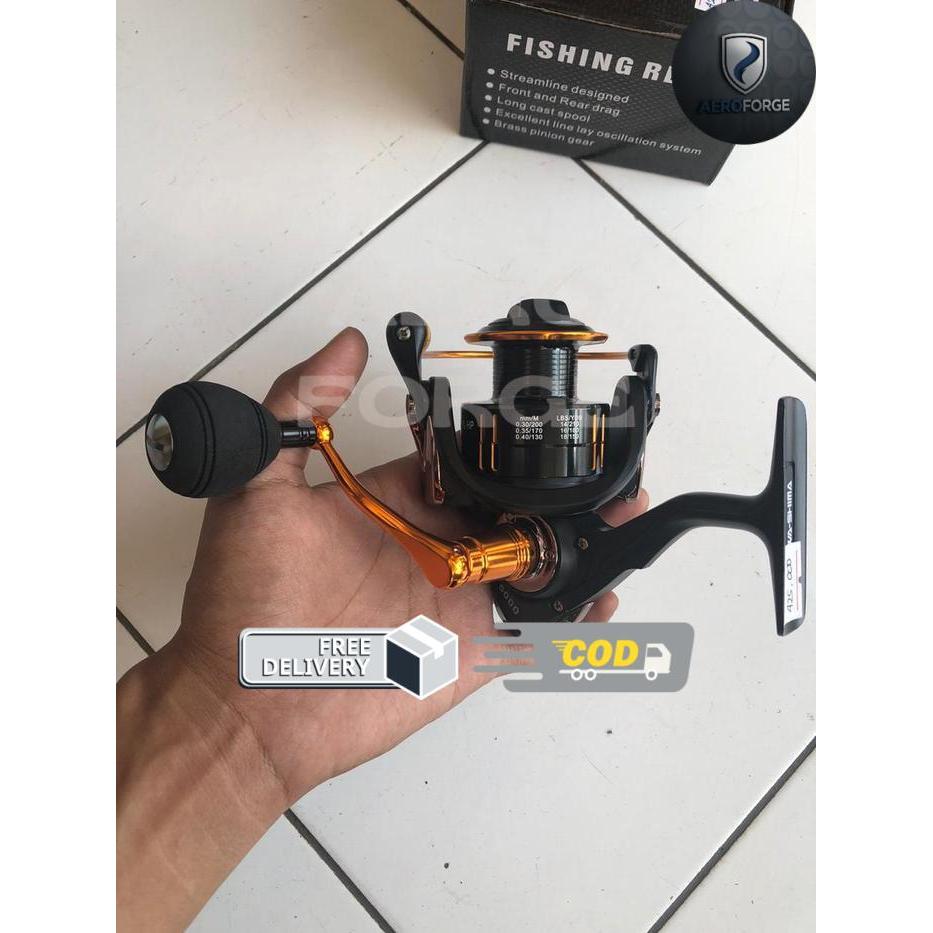 Reel Spinning Awashima Peacefull HP 5000 6000 Max Drag 19Kg Power Hand - 5000
