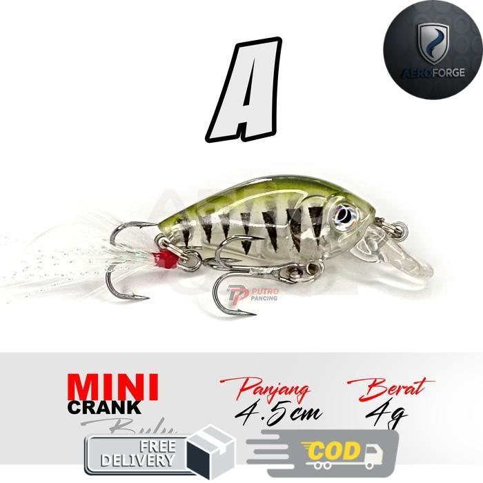 Lure Minnow Mini Crank Floating Bulu  Ultralight - A